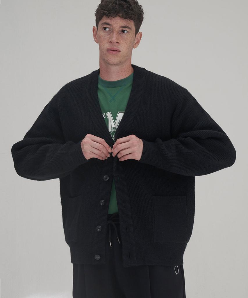 Wmc Bulky Wool Cardigan_Black