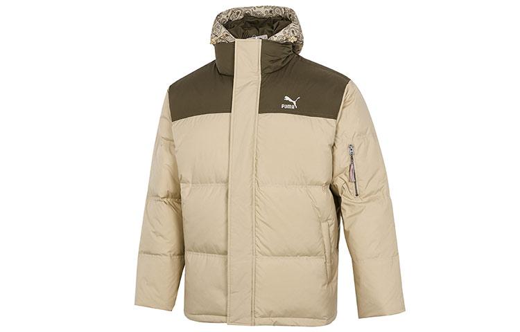 Мужская зимняя пуховая куртка PUMA, цвет чайный коричневый 534973-12 XL