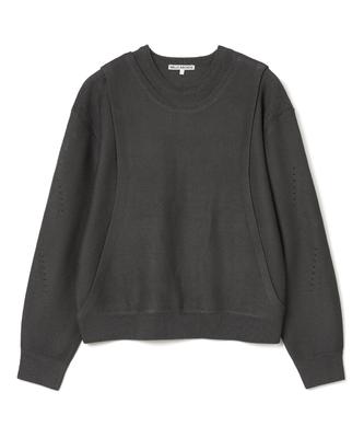 MILLO ARCHIVE Curved Layered Knit [Charcoal]
