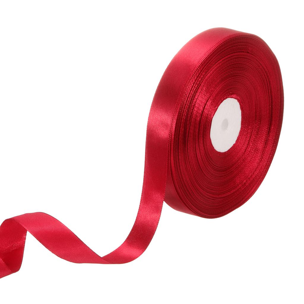 Satin Ribbon Single Fac Satin Ribbon for Craft Bow Handmade Gift Wrap Party Christmas Wedding Decorative Artificial Accessories