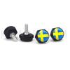 4pcs/set Car USA Italy Germany British Flag Metal Screws License Plate Bolts Auto Universal Car Accessories For VW BMW