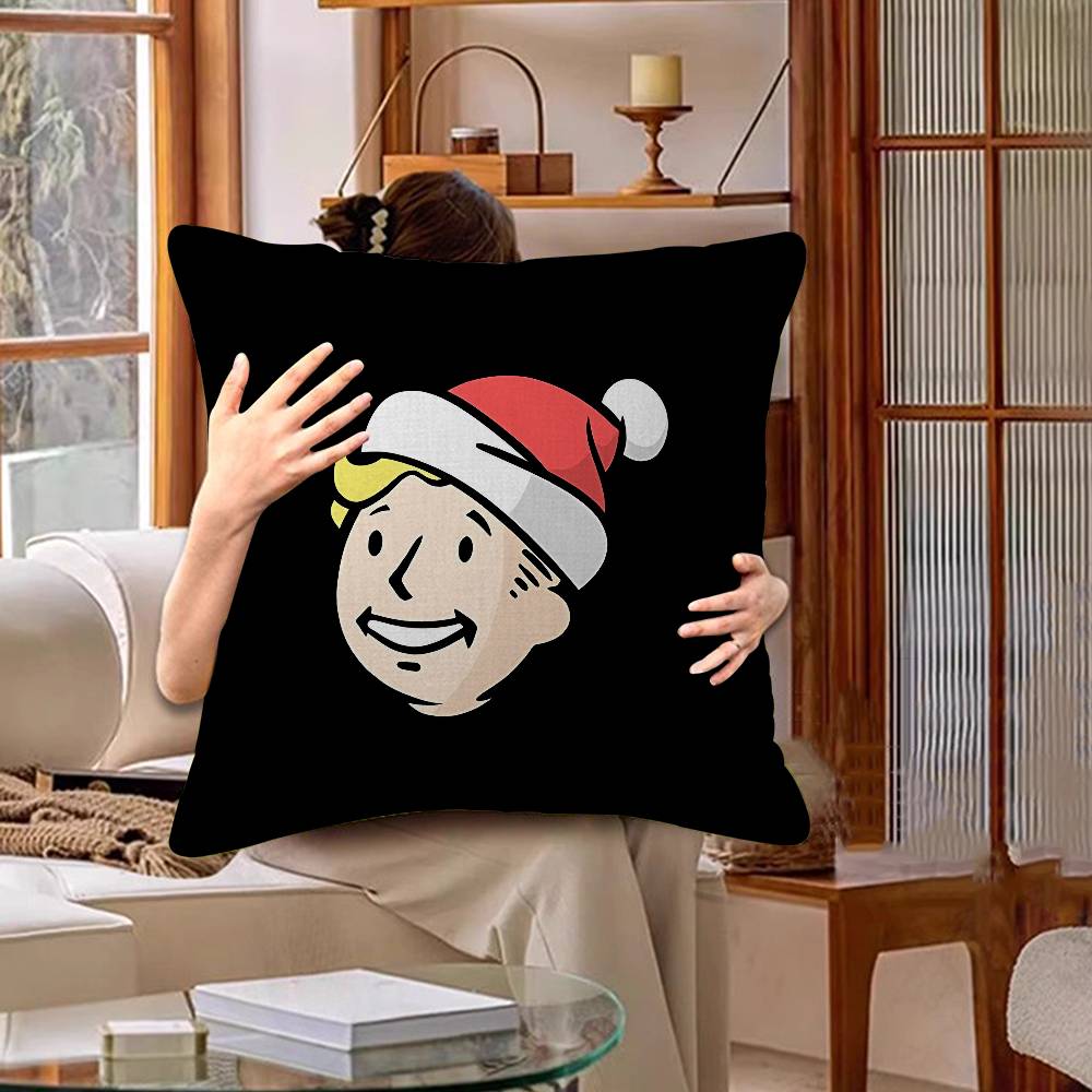 Game FFallouts Pillow Covers Cartoon Sofa Decorative Home Doublesided Printing Short Plush Cute Cushion Cover