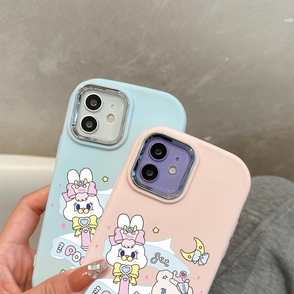 For Vivo V23 V25 V27 V29 V30 Y27S Y28 Y33S Y36 Infinix Hot30I Hot40 Tecno Spark20 Cartoon Black Cat Silver Edge Soft Liquid Silicone Protective Casing