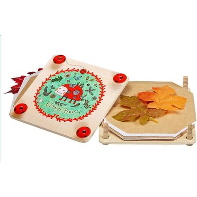 Blumenpresse für Kinder, Blumenpresse aus Holz, schlicht und stabil, schickes Design (Bastel- und Geschenkidee)