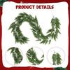 Christmas Garland Realistic Christmas Decoration for Holiday Fireplace Table