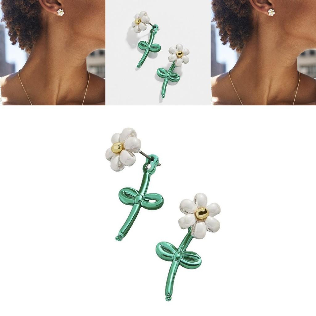 Fashionable Alloy Flower Earrings For Women Simple And Chic Street Style Jewelry