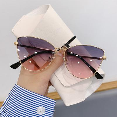 Gafas de sol con montura Cat Eye Vintage para Mujer Marca de Lujo Diseñador Moda Gafas Femeninas Retro Tendencia Gafas de Sol para Dama