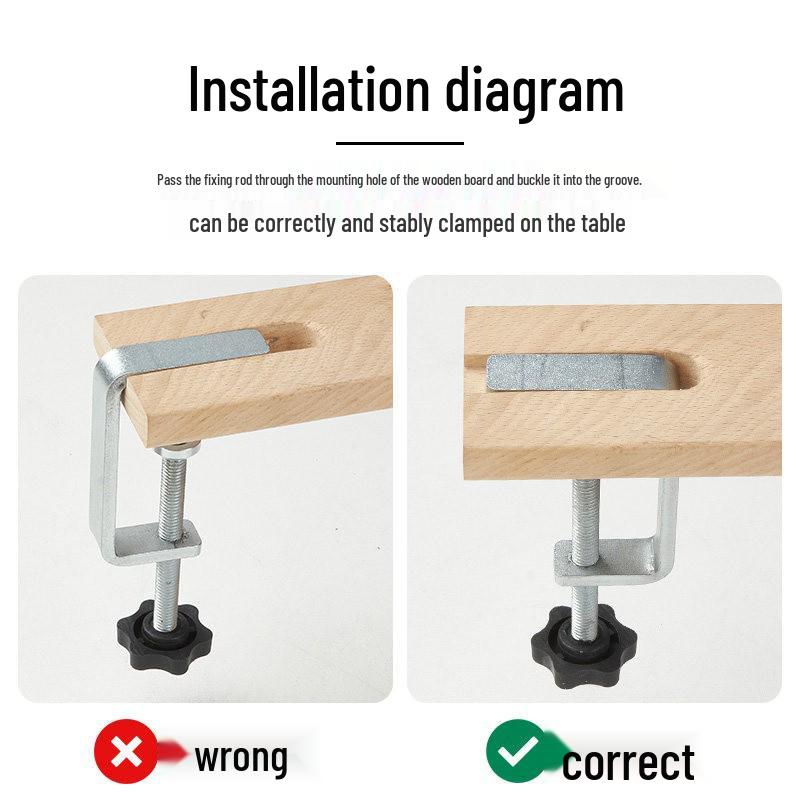 Metalworking Clamp-on Table for Jewelry and Wood Craft Repair - Hole-Free Design