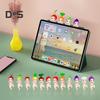 12Pcs Holding Chin Angel Doll Fruit Animal Headgear Angel Figurine PVC Cartoon Angel Figure Bookshelf Desktop Decoration Ornament