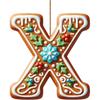 26 Letter Acrylic 2D Flat Christmas Letter Pendant  Christmas Tree Hanging Pendent Ornament Keychain Holiday Party Decor Supplie