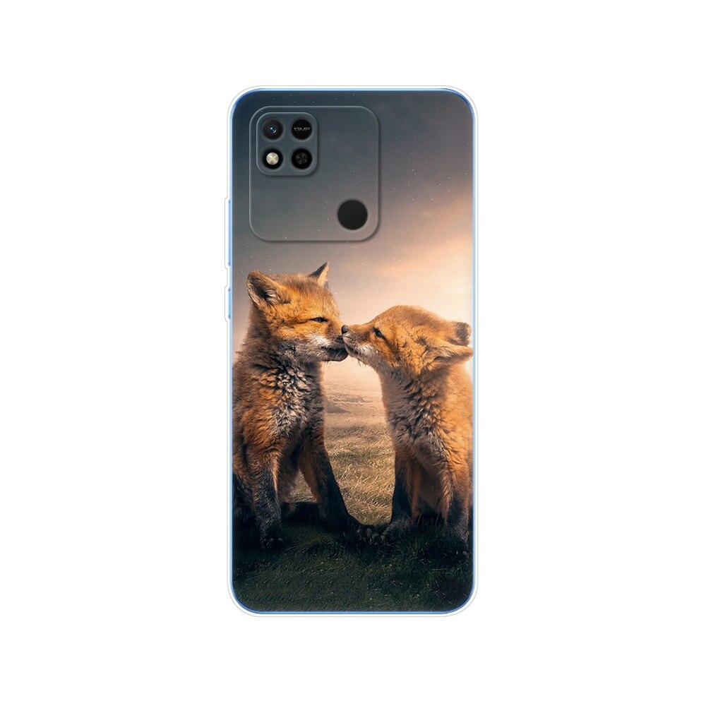 For Redmi 10A Case Back Cover For Xiaomi Redmi 10A Phone Case Redmi10A Bag Tpu Soft Silicon Protective Bumper Etui Funda Coque