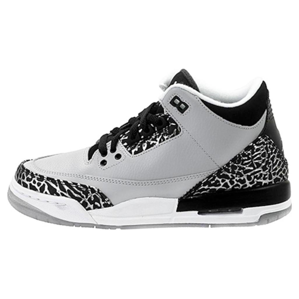 Jordan 3 Retro Wolf Grey GS 398614-004 36