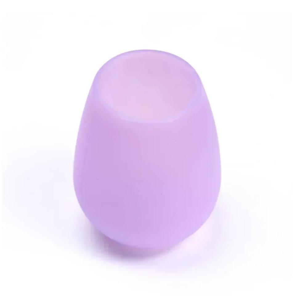 

Пищевая силиконовая чашка для вина, складная небьющаяся чашка для вечеринки, кемпинга, пикника, яркие цвета, мягкие чашки для воды фиолетовый