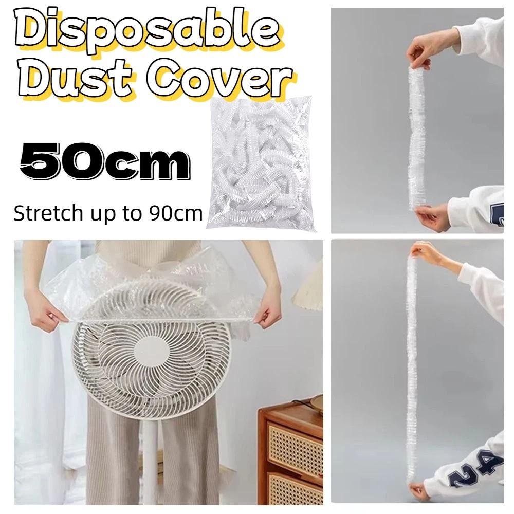 50Pcs/Pack Elastic Band Disposable Food Cover Plus Size Disposable Dust Cover  Kitchen Storage