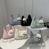 New Summer Fashion Shoulder Bag Messenger Bag Simple Casual Soft Surface Large Capacity Commuter Bag Women's Versatile