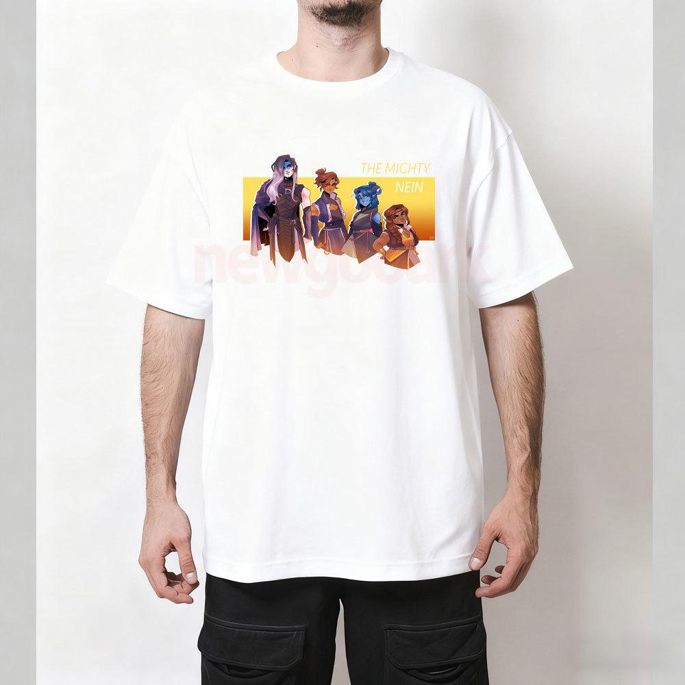 The Mighty Nein Uomo Donna Avventura Animazione Magliette Grafiche Casual Unisex Adulto Cotone T-shirt Cartone Animato Ropa De Hombre