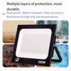 A74E-200W LED Floodlight 220V 6500K IP66 Outdoor Indoor Spotlight Lighting Projector For Wall Garage Gym Street