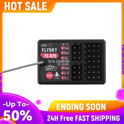 Flysky RC Transmitter Receiver Lightweight RC Car Receiver Waterproof RC Car Boat Receiver for FS-G7P RC Car Boat Transmitter