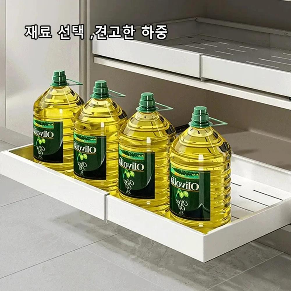 Ausziehbare Lagerregale für die Küche, ausziehbare Schränke, nicht stanzbare Ausziehschubladen für Küchenschränke