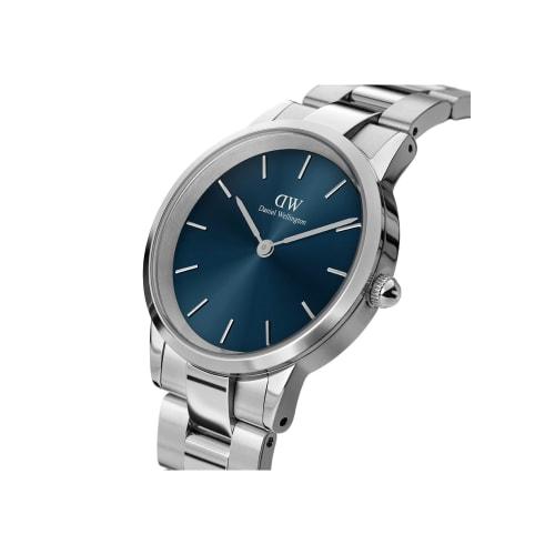 [Official Shop/2-Year Warranty/Official Import] Daniel Wellington DW Women's Iconic Link Unitone Watch, 28mm, Stylish Metal Silver Watch, Perfect Gift