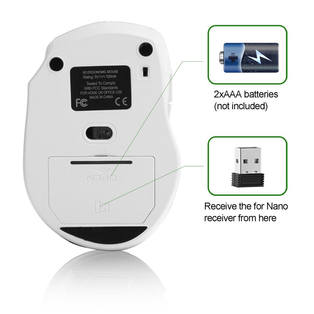 Wireless Mouse 2.4Ghz OfficeCelsiusGaming Ergonomic Mice Notebook Desktop Computer Accessories