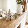 Cardboard Star Shaped Tabletop Decoration with White Star Print for Party Home Office Display Events Crafts DIY Projects