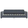 Vidaxl Sofa Z Materacem Do Spania, Ciemnoszara, 100X200 Cm, Aksamit