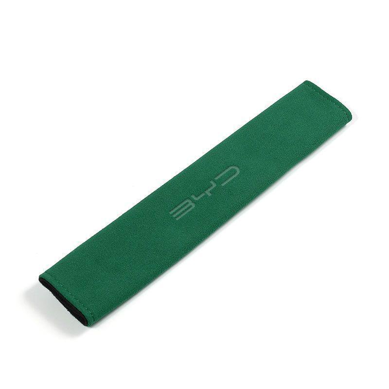 New BYD Suede Seat Belt Shoulder Pad: Anti-Chafing, Wear and Dirt-Resistant, All-Season, Light Luxury, Simple, Practical