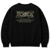 Seupeullaesikodeu Heavy Crew Neck Sweatshirt Black - Multicam Camo