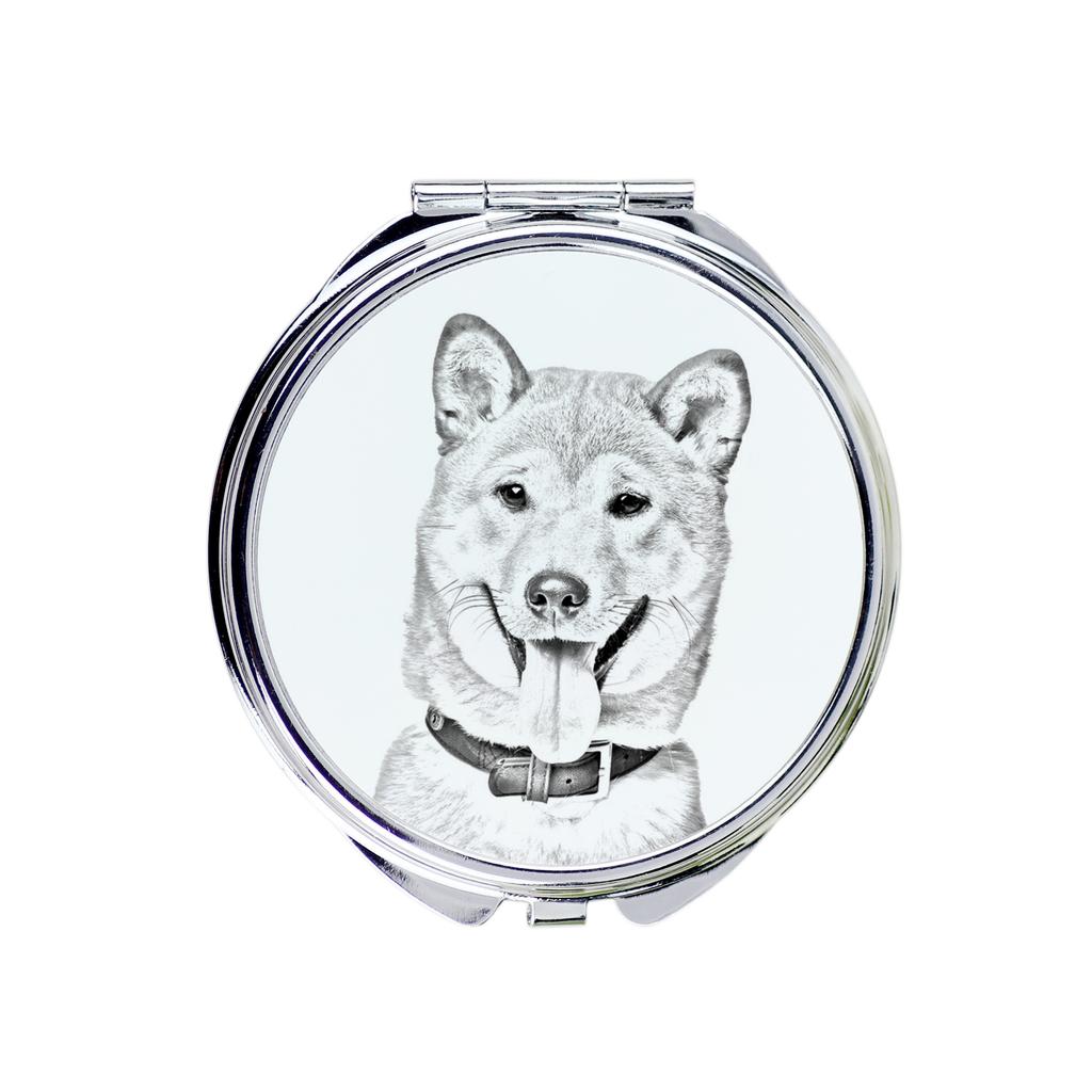 Shiba Inu, Japanese Small Size Dog – Pocket mirror with a dog, personalized mirror for a purse | Art-Dog
