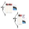 Mini Recurve Bow Arrows Set With Target Paper Instruction For Parent-child Interactive Toy Decompression Crafts Competition