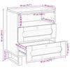 Nightstand Natural 50 x 33 x 62 cm Solid Mango Wood