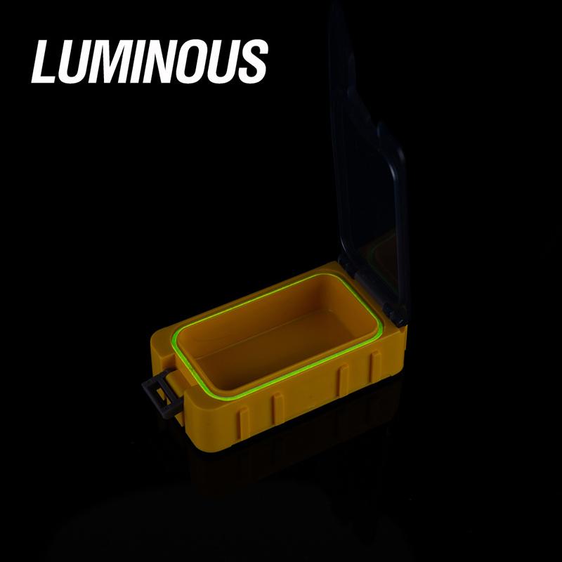 3Pcs Fishing Glow-In-The-Dark Toolbox Mini Splice Storage Box Plastic Accessories Storage Box Hard Bait Container Carp