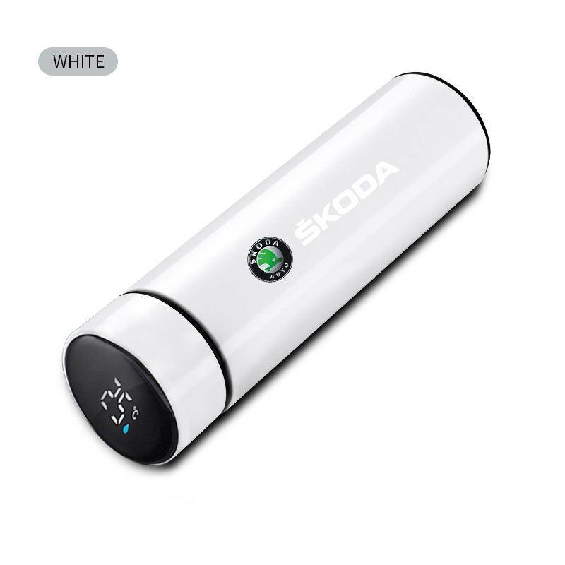 

2025 Hot Thermos Vacuum Flask Stainless Steel Large Capacity For Skoda Octavia Fabia Kamiq Kapoq Kodiaq Rapid SCALA Superb A5 A7 білий