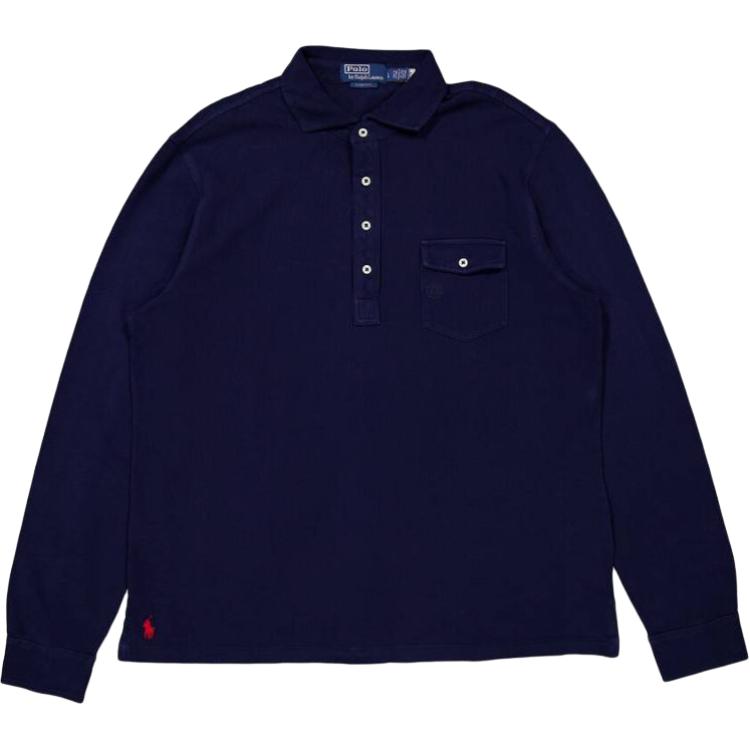 Polo Ralph Lauren Long Sleeve Polo Shirt With Flap Pocket Men tops 710917327-001