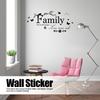 Family English Letter Wall Sticker DIY Home Decoration for Bedroom Study Living Room Background