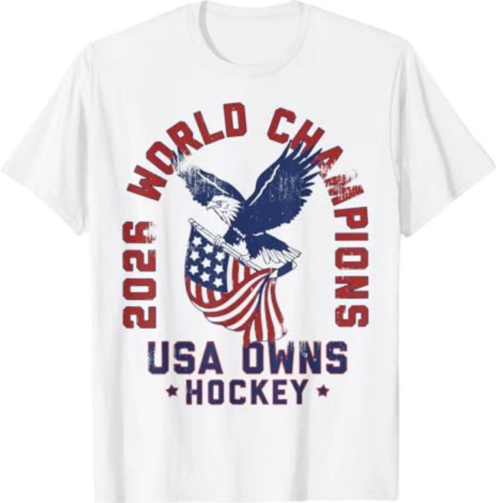 Usa Owns Hockey 2026 Tshirt S