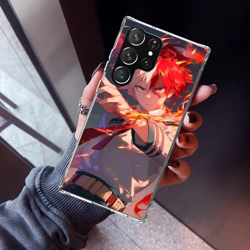 Todoroki Shoto MHA My Hero Handyhülle Für Samsung Galaxy S26 S25 Edge S24 S23 Ultra S22 Plus S21 S20 FE Weiche TPU Rückseite Hülle