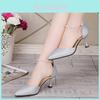 Fashion Elegant Pearl Pointed Toe Mid Heel Pumps For Women