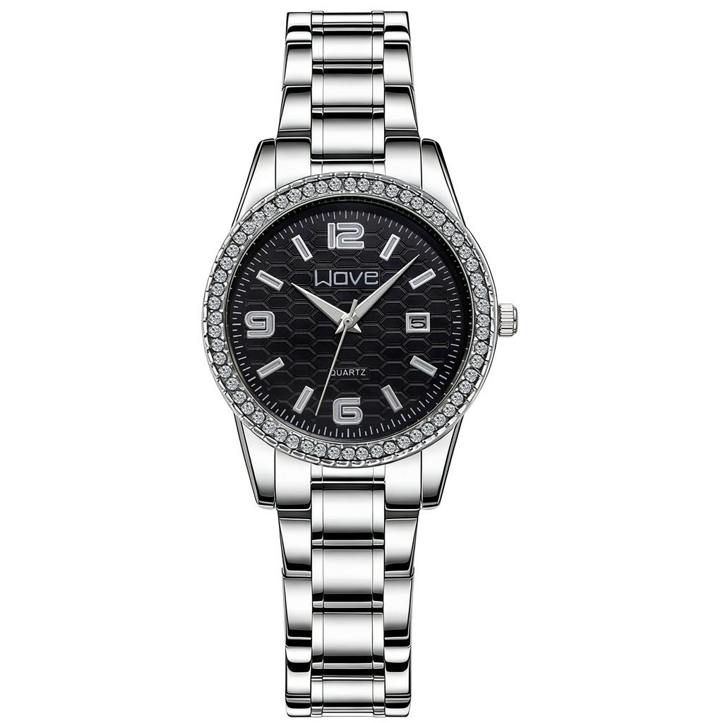 Fashion Men'S Watch Couple Watch Non-Mechanical Watch Luminous Calendar Diamond Quartz Watch