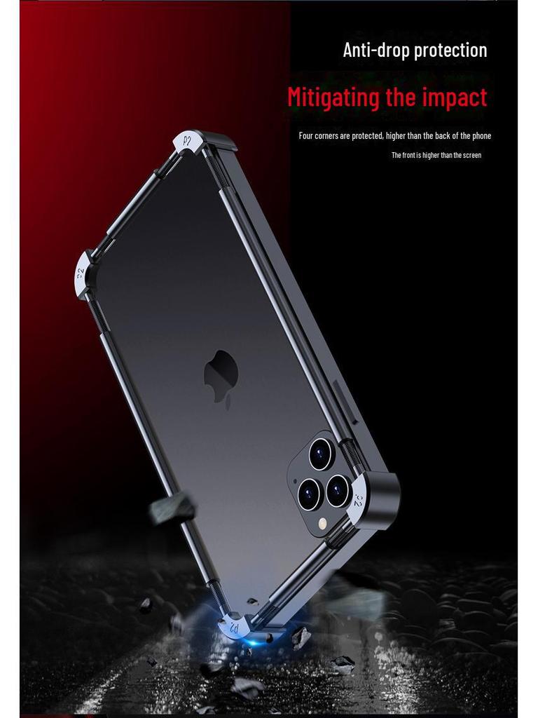 Compatible with iPhone 13/13 Mini/13 Pro Max and 12/12 Pro Max Metal Frame Cases.