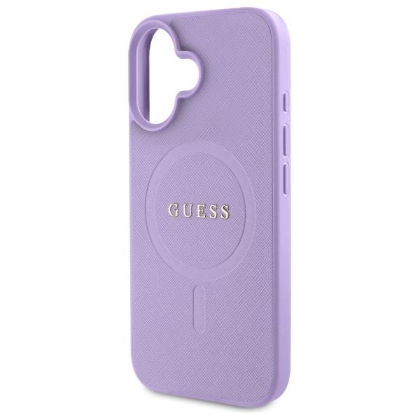 Guess Guhmp16Spsahmcu Iphone 16 6.1     Fioletowy/Purple Hardcase Saffiano Magsafe