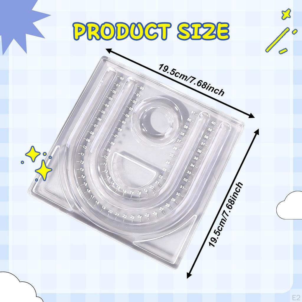 Beading Board for Jewelry Making Bead Plate DIY Production Measuring with Measurement