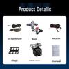360° Panoramic Dash Cam with 5-Way HD, Night Vision, Loop Recording, Parking Monitor, Mobile App Connectivity