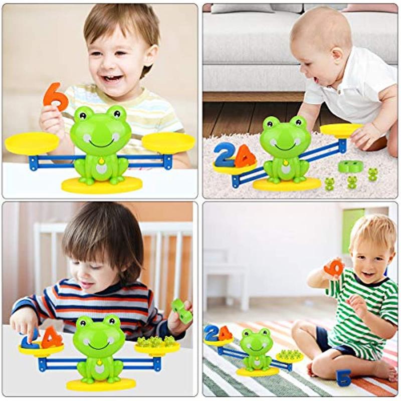 Cool Math Game for Preschoolers Frog Balance Counting Toys for Boys and Girls Educational Number Toy Fun Children's Gift STEM Learning