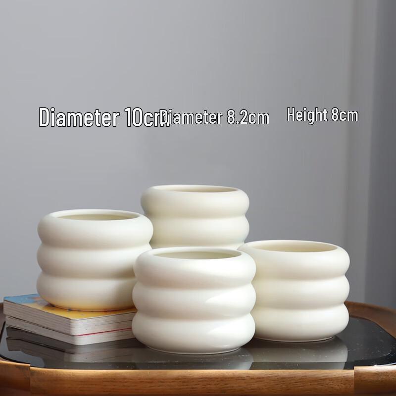 Nordic Minimalist Ceramic Planter for Succulents and Plants