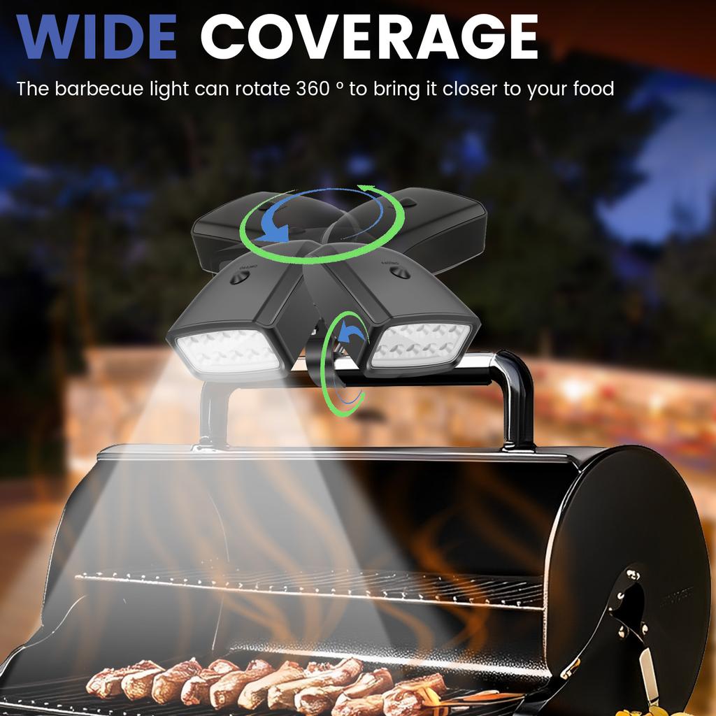 BBQ Grill Light High Brightness Lighting Lamp Heat Resistant LED Flashlight with 10 Light Bead for Outdoor Barbecue Picnic light