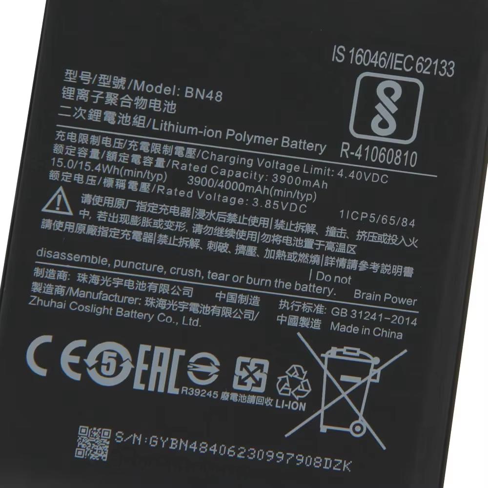 NEW Replacement Battery For Xiaomi Redmi Note 6 Pro Xiaomi Note6 Pro BN48 Phone Batteries With Tool 4000mAh