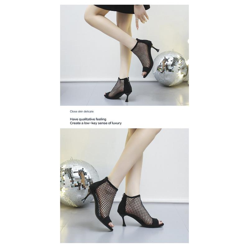 Sandal Boots Women Fine Heel Back Zipper Fish Mouth Sandals