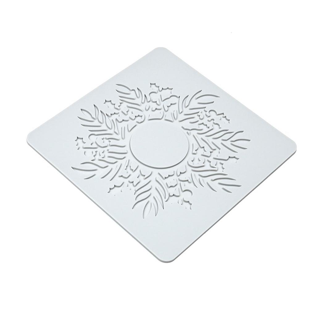 Christmas Cake Decors Christmas Lace Mats Silicone Lace Molds Silicone Lace Pad Suitable for Parties and Celebration